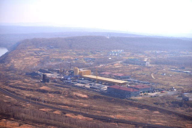 Вид на Тереховский завод со стороны Барановского вулкана